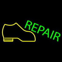 Yellow Boot Green Repair Neonreclame