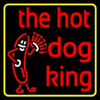 Yellow Border Red The Hot Dog King Neonreclame