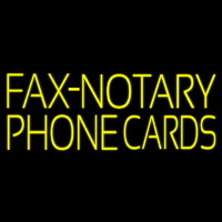 Yellow Fa  Notary Phone Cards 1 Neonreclame