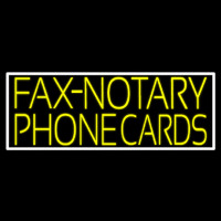 Yellow Fa  Notary Phone Cards With White Border 1 Neonreclame