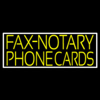 Yellow Fa  Notary Phone Cards With White Border 1 Neonreclame