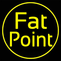 Yellow Fat Point Neonreclame