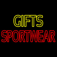 Yellow Gifts Red Sportswear Neonreclame
