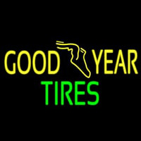 Yellow Goodyear Tires Neonreclame