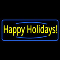 Yellow Happy Holidays Neonreclame