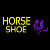 Yellow Horse Shoe Neonreclame