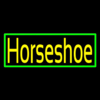 Yellow Horseshoe With Border Neonreclame