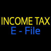 Yellow Income Ta  E File Neonreclame