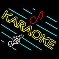 Yellow Karaoke Border Neonreclame