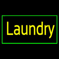 Yellow Laundry With Green Border Neonreclame
