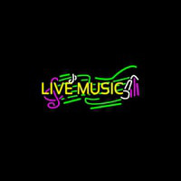 Yellow Live Music Block 1 Neonreclame