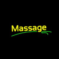 Yellow Massage Green Line Neonreclame