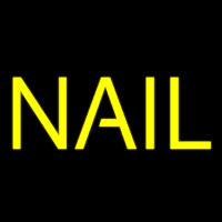 Yellow Nail Block Neonreclame