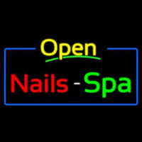 Yellow Nails Spa Open Neonreclame
