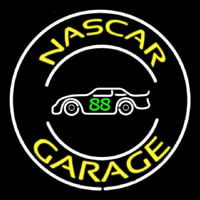 Yellow Nascar Garage Neonreclame