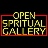 Yellow Open Spiritual Gallery With Red Border Neonreclame