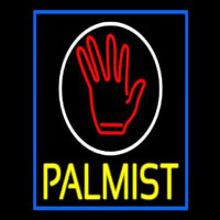 Yellow Palmist Block With Logo Neonreclame