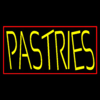 Yellow Pastries With Red Border Neonreclame