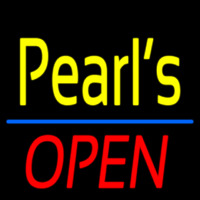 Yellow Pearls Open Neonreclame