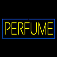 Yellow Perfume With Blue Border Neonreclame