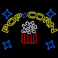 Yellow Popcorn Logo Neonreclame