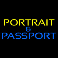 Yellow Portrait And Passport Neonreclame