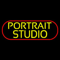 Yellow Portrait Studio Border Neonreclame
