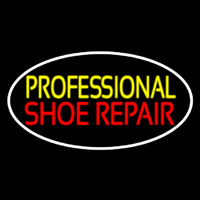 Yellow Professional Red Shoe Repair Neonreclame