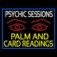 Yellow Psychic Sessions With Red Eye Neonreclame