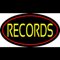 Yellow Records Red Border 2 Neonreclame