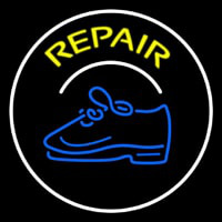 Yellow Repair Shoe With Border Neonreclame