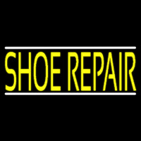 Yellow Shoe Repair Block Neonreclame