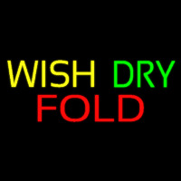 Yellow Wash Dry Fold Neonreclame