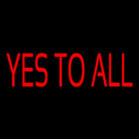 Yes To All Neonreclame