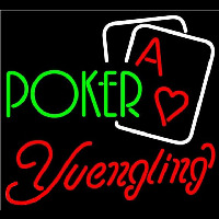 Yuengling Green Poker Beer Sign Neonreclame