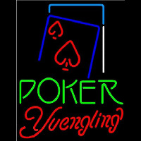 Yuengling Green Poker Red Heart Beer Sign Neonreclame