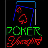 Yuengling Green Poker Red Heart Beer Sign Neonreclame