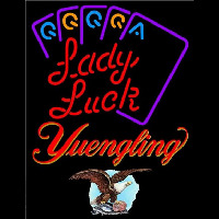 Yuengling Lady Luck Series Beer Sign Neonreclame