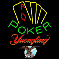 Yuengling Poker Yellow Beer Sign Neonreclame