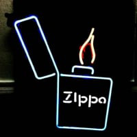 Zippo Lighter Bier Bar Neonreclame